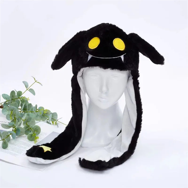 Gorro adorable BunnyJoy con orejas móviles y función de presionar la pata
