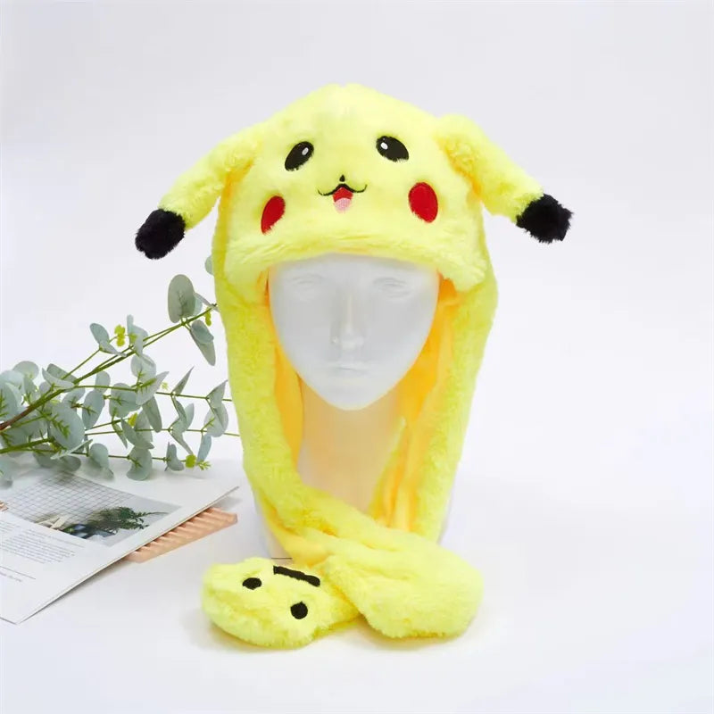 Cappello carino BunnyJoy con orecchie mobili e funzione di pressione sulla zampa