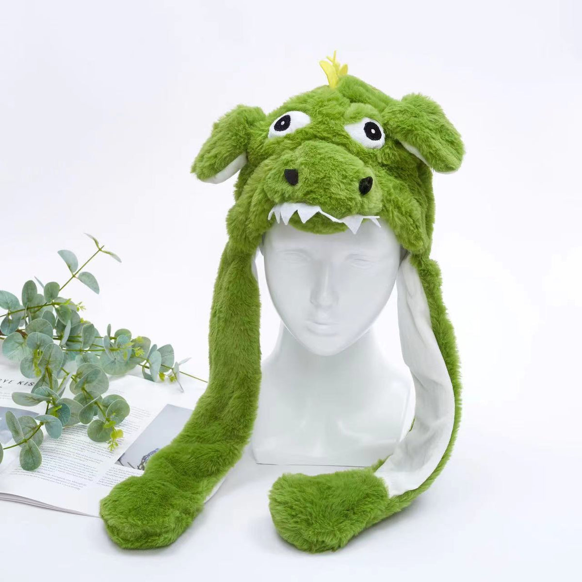 Gorro adorable BunnyJoy con orejas móviles y función de presionar la pata