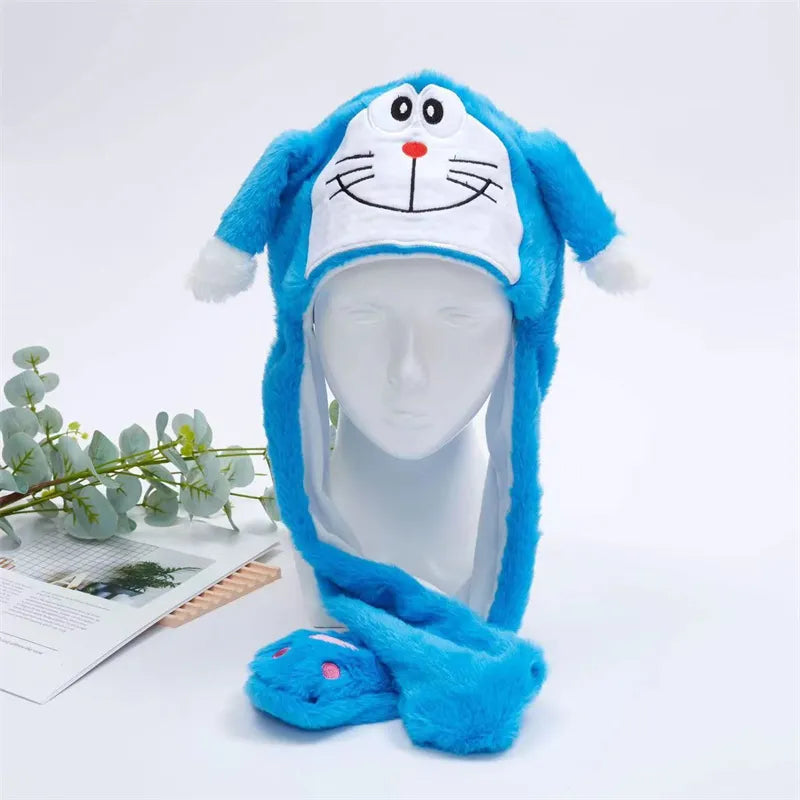 Gorro adorable BunnyJoy con orejas móviles y función de presionar la pata