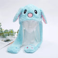 Cappello carino BunnyJoy con orecchie mobili e funzione di pressione sulla zampa