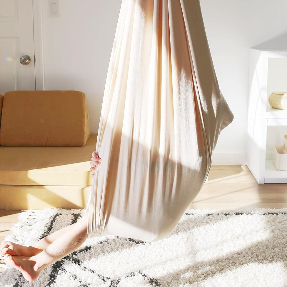 CalmGlide Kids Indoor Swing Cozy Cocoon Hammock for Playtime