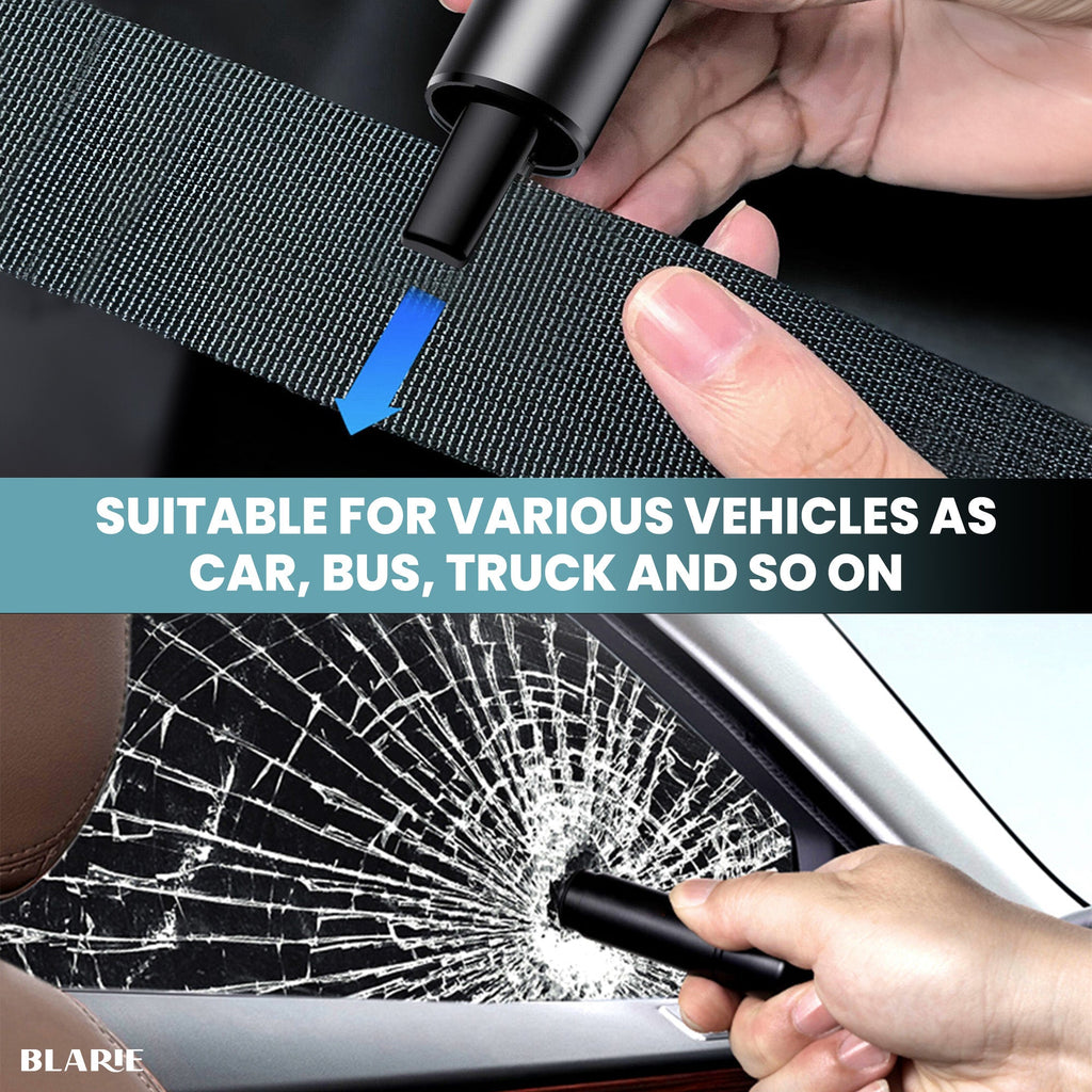 Säkerhetshammare för bilen med glaskrossare i volfram och bältesskärare