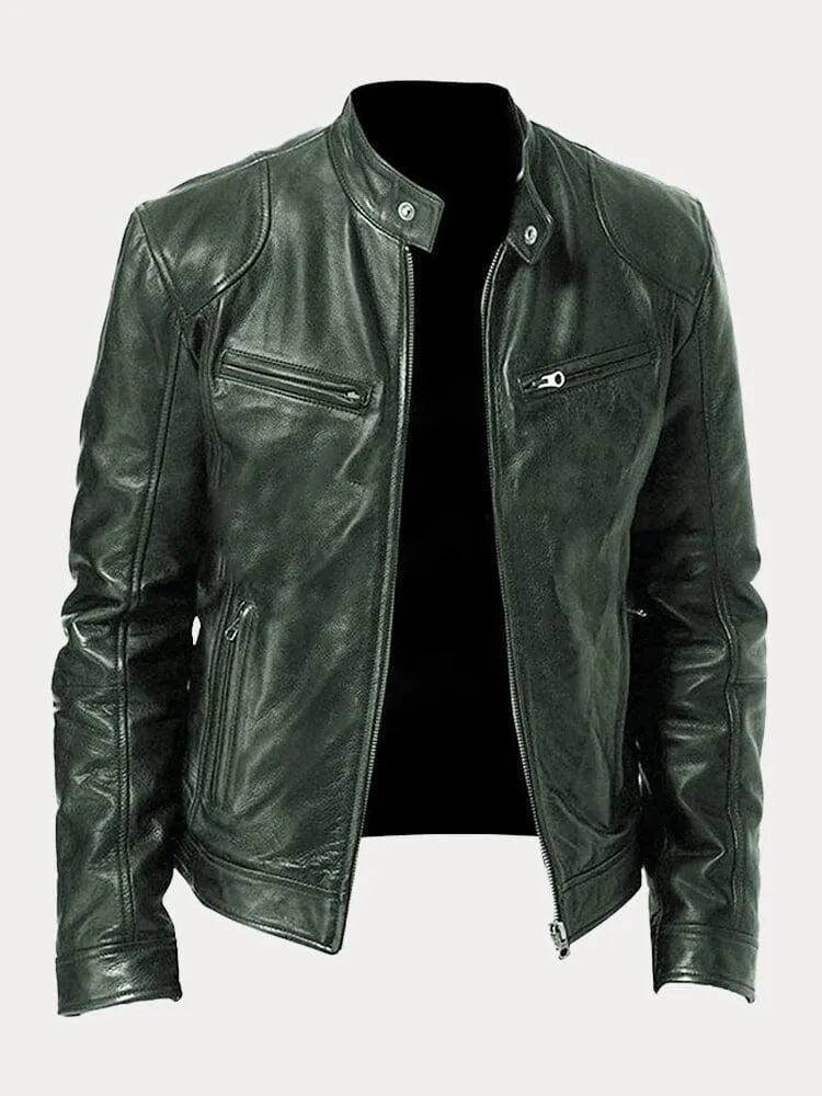 Men's Timeless Leather Jacket — Durable Everyday Classic