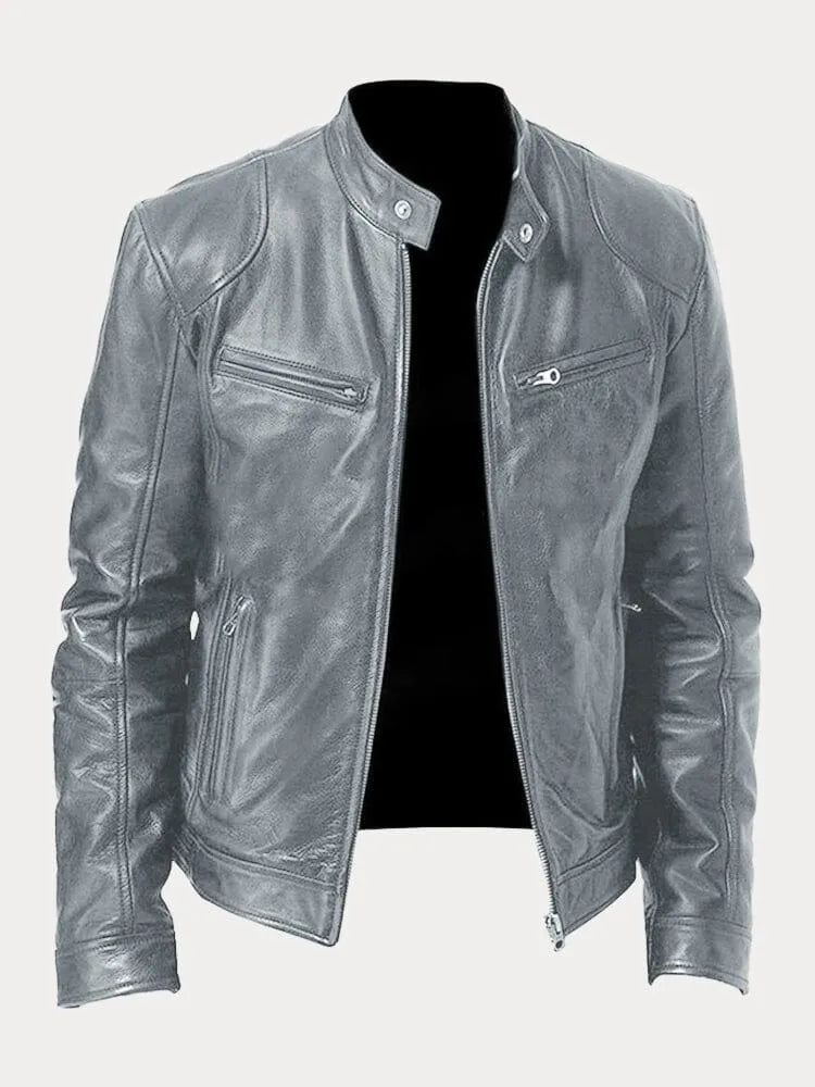 Men's Timeless Leather Jacket — Durable Everyday Classic