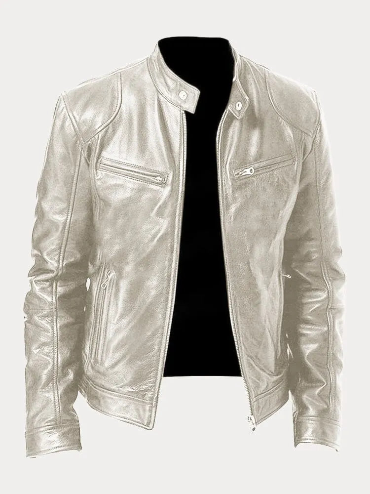 Men's Timeless Leather Jacket — Durable Everyday Classic