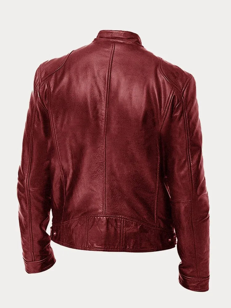 Zeitlose Lederjacke für Herren — Robuster Klassiker für jeden Tag