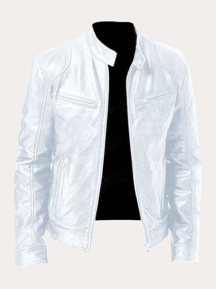 Zeitlose Lederjacke für Herren — Robuster Klassiker für jeden Tag