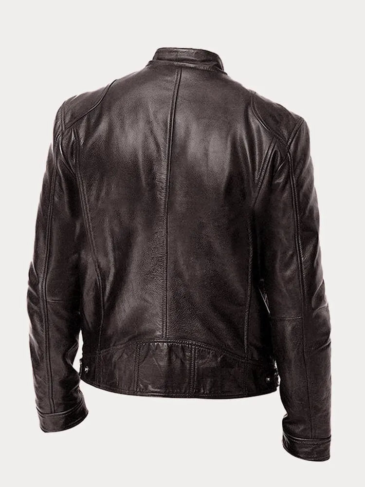 Zeitlose Lederjacke für Herren — Robuster Klassiker für jeden Tag