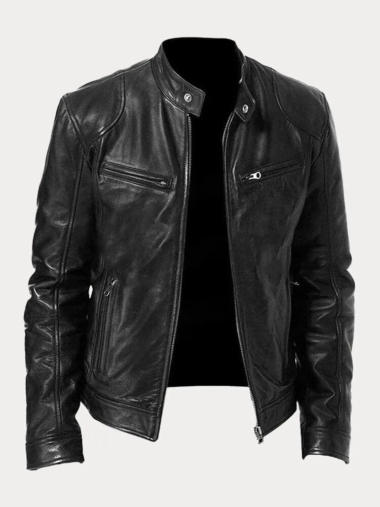 Zeitlose Lederjacke für Herren — Robuster Klassiker für jeden Tag