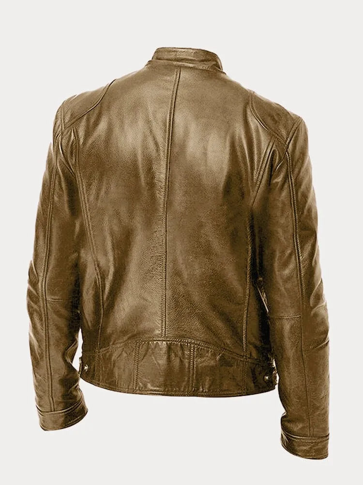 Zeitlose Lederjacke für Herren — Robuster Klassiker für jeden Tag