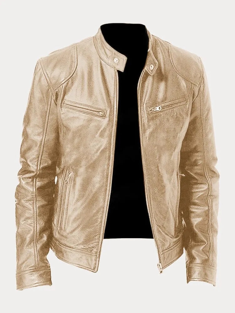 Zeitlose Lederjacke für Herren — Robuster Klassiker für jeden Tag