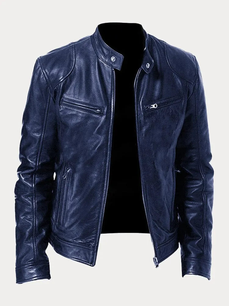 Men's Timeless Leather Jacket — Durable Everyday Classic