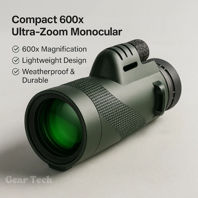 600x HD Zoom Monocular With Ultra-Light Pocket Design