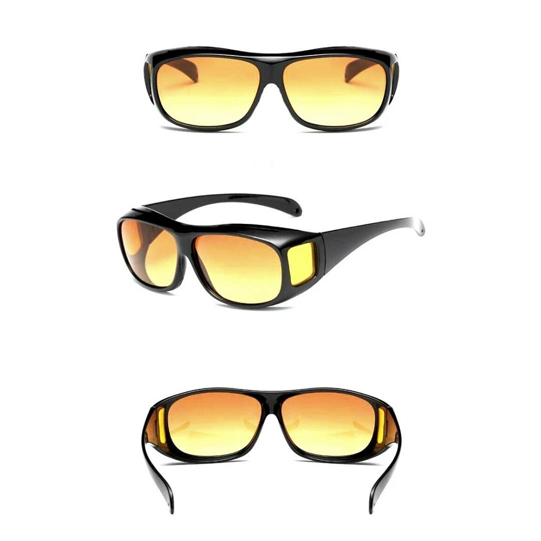 Anti-Glare Night Driving Glasses, Yellow Tinted Lenses, UV Protection
