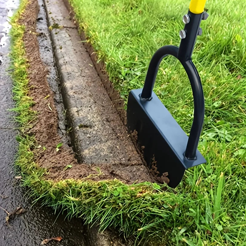 Half-Moon Manual Lawn Edger Tool With Curved Blade