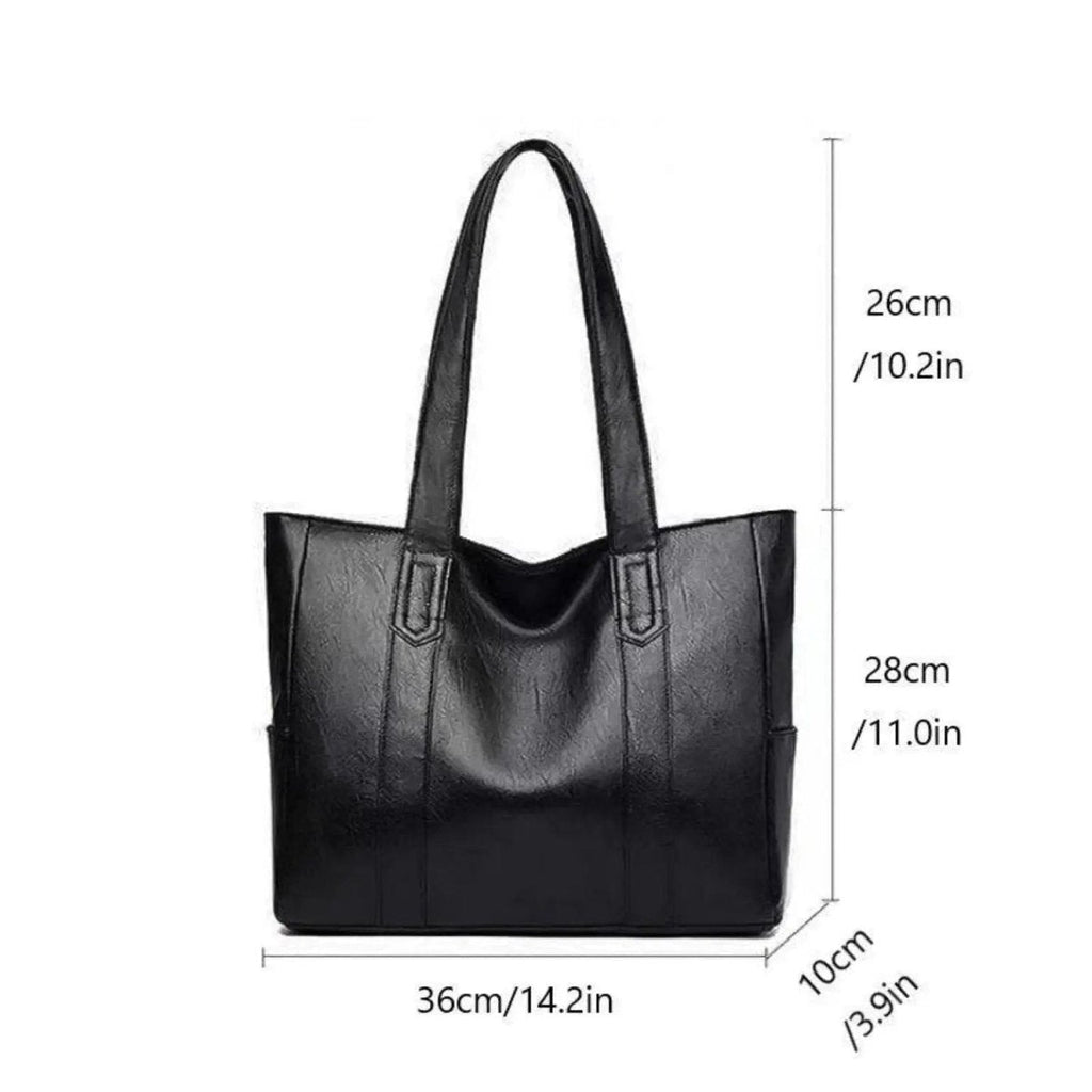 Élégant sac à bandoulière rétro en cuir à la finition lisse