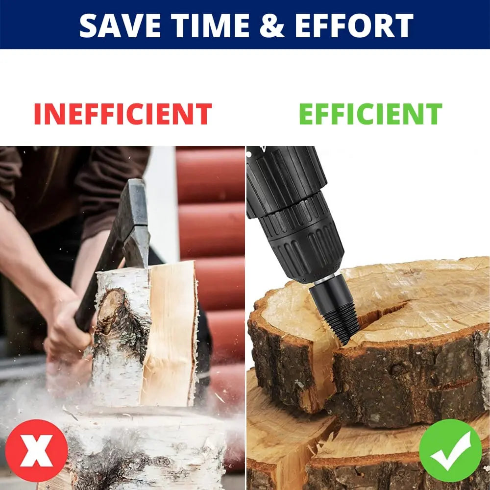 Cordless Drill Wood Splitter With 32 mm Head For Log Cutting