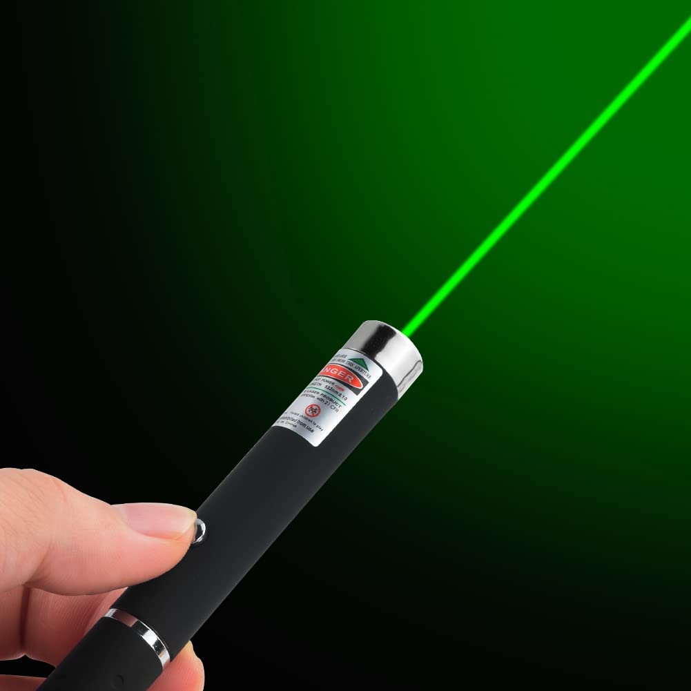 Puntero láser verde para presentaciones y observación de estrellas, alta visibilidad
