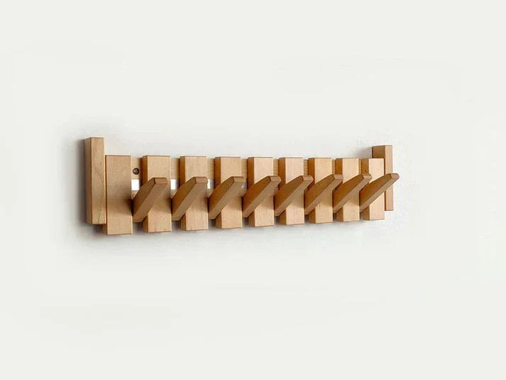 Appendiabiti HarmonyCoat in legno massello con ganci da parete