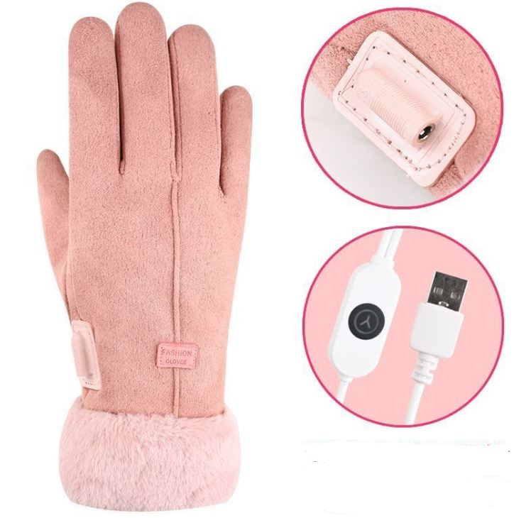 قفازات ThermoTouch مقاومة للماء ومدفأة - تعمل مع شاشات اللمس، 3 مستويات للتدفئة