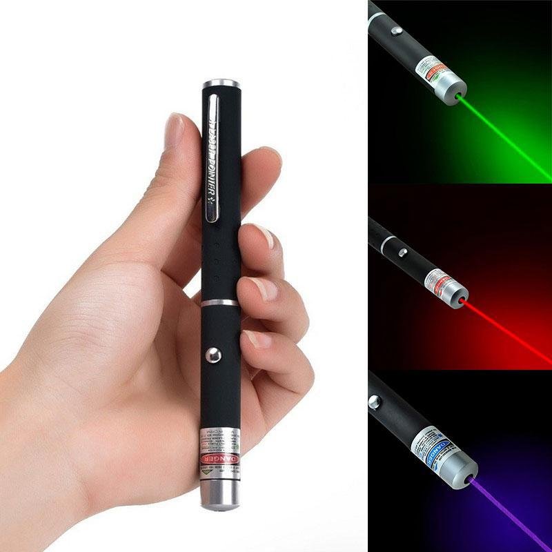 Multi-Color Laser Pointer, Red Green Blue-Purple, 1 to 5 mW