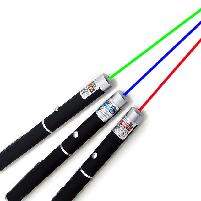 Multi-Color Laser Pointer, Red Green Blue-Purple, 1 to 5 mW
