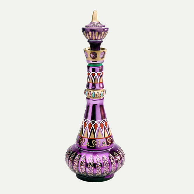 Skulptur av flaskan från I Dream of Jeannie, lila spegelfinish