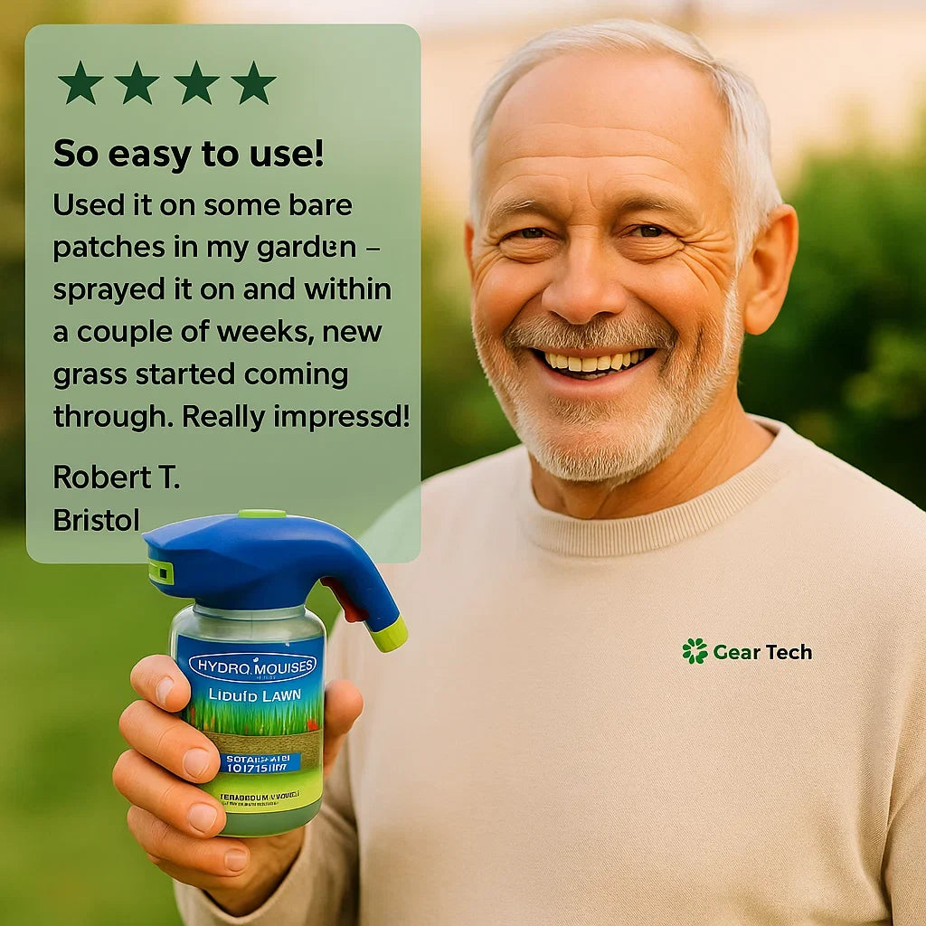Hydro Mousse Lawn Repair Spray — Hose-End Bare Spot Fix
