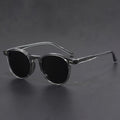 Lunettes rondes légères pour homme à monture écaille, style rétro