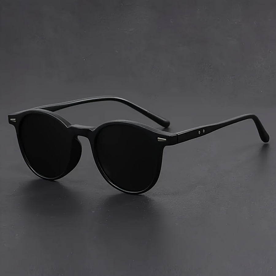 Lunettes rondes légères pour homme à monture écaille, style rétro