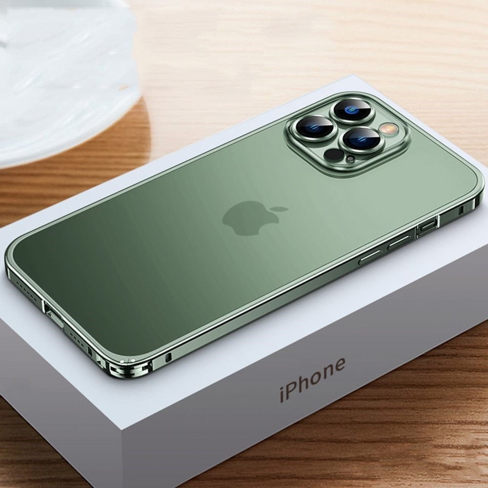 Orntli CNC-fräst skyddande stötfångarskal i aluminium för iPhone