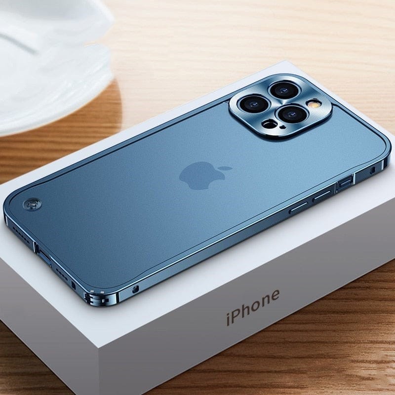 Orntli CNC-fräst skyddande stötfångarskal i aluminium för iPhone