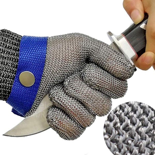 Sicherheits-Handschuhe aus Edelstahlgeflecht – ANSI-A9-Schnittschutz