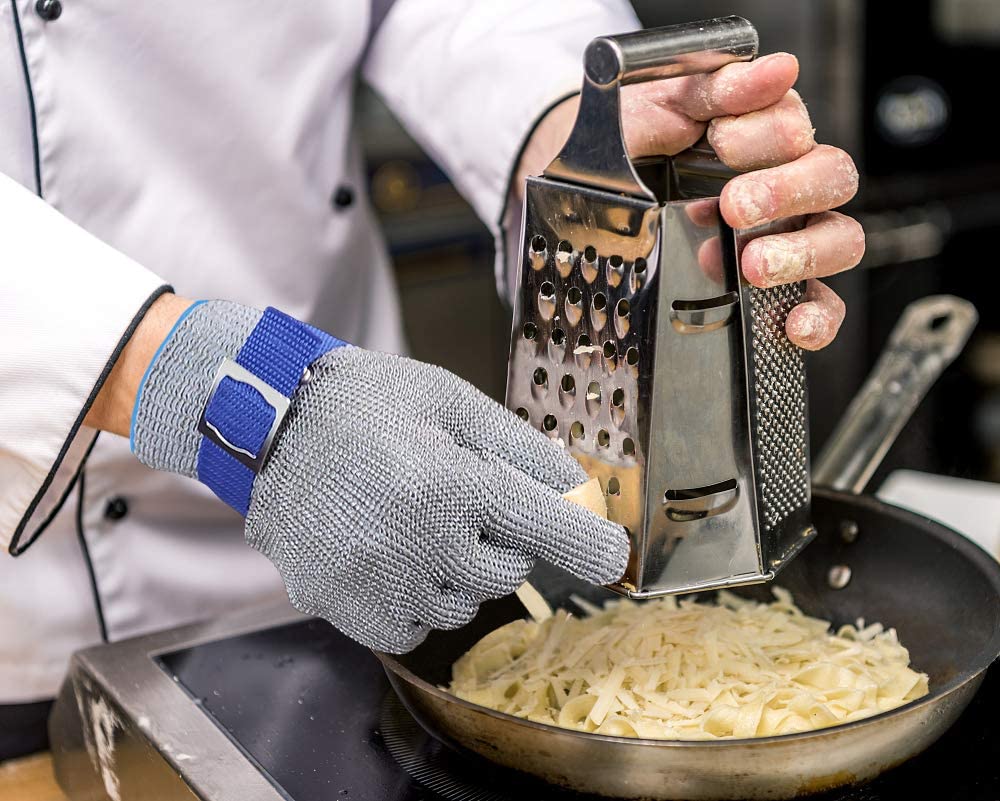 Stainless Steel Mesh Safety Gloves — ANSI A9 Cut Protection