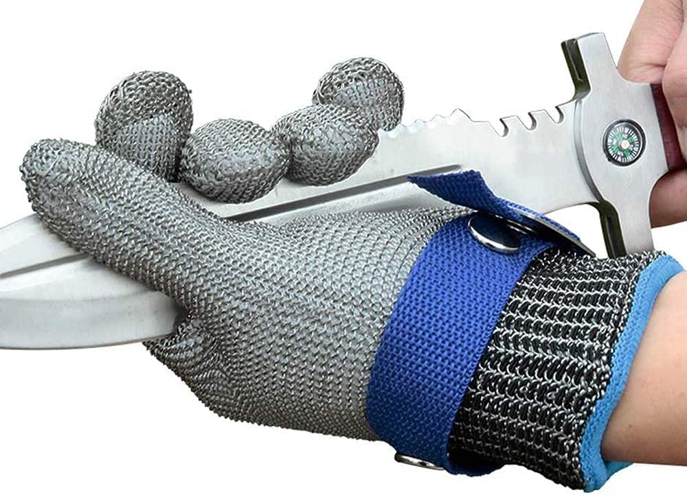 Sicherheits-Handschuhe aus Edelstahlgeflecht – ANSI-A9-Schnittschutz