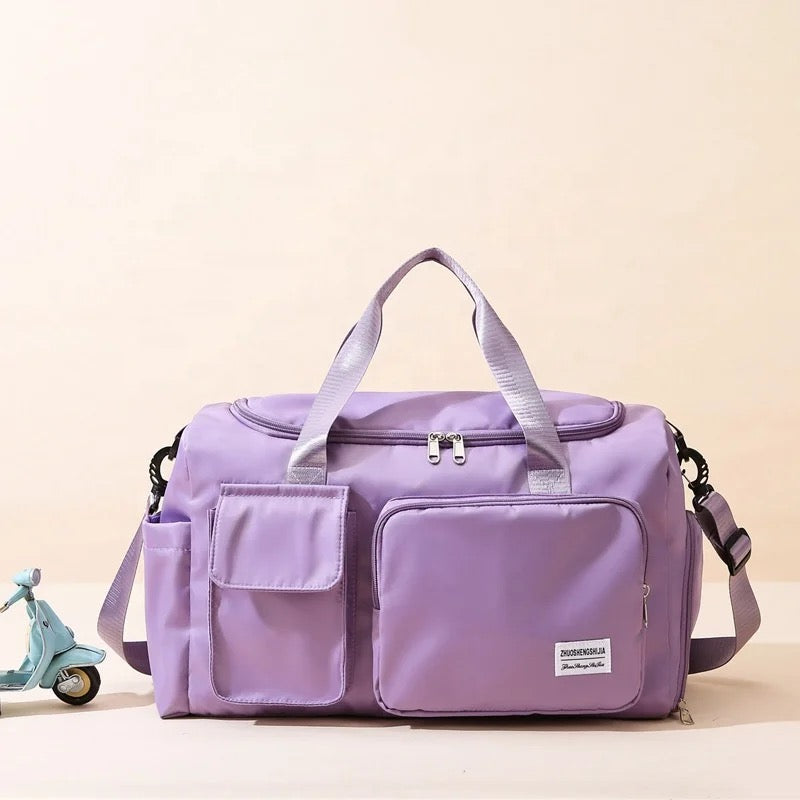 Stor reise- og treningsbag med eget skofag