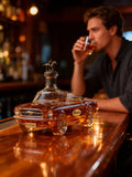 Mustang Car-Shaped Glass Whiskey Decanter, Classic Design
