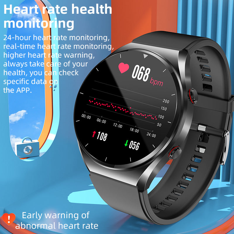 Orntli HealthGuard Pro 智能手表，支持心电图、血压和血糖检测