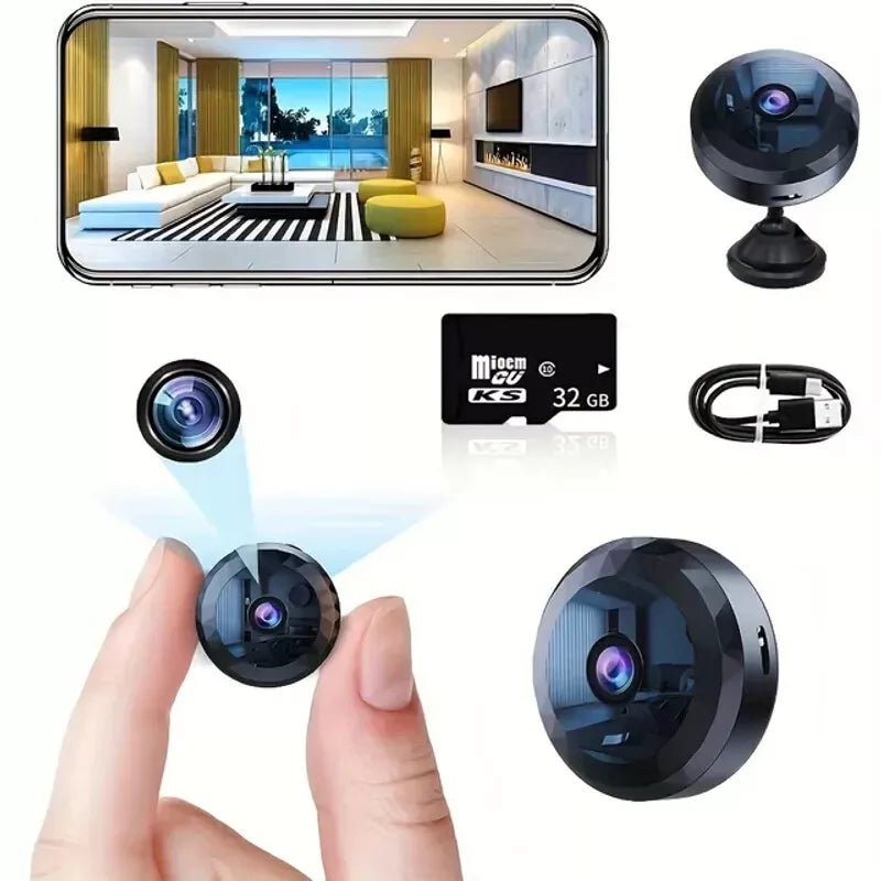Miniaturowa kamera Wi-Fi HD 1080P z noktowizją i wykrywaniem ruchu