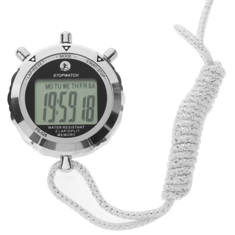 PS528 Metal Stopwatch — Professional LCD Chronograph Sports Timer