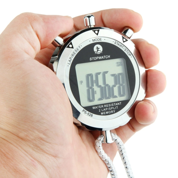 PS528 Metal Stopwatch — Professional LCD Chronograph Sports Timer