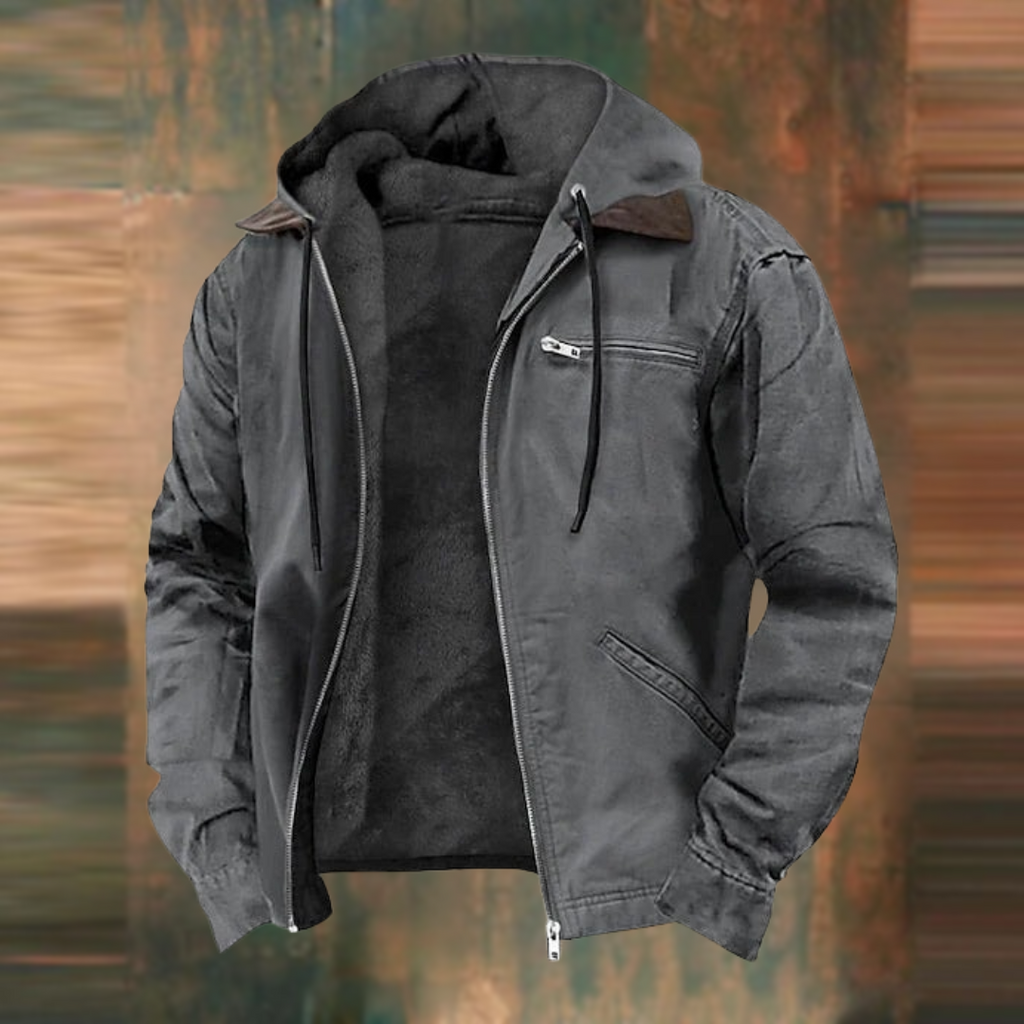 Robusta chaqueta bomber de invierno para hombre con protección contra el viento