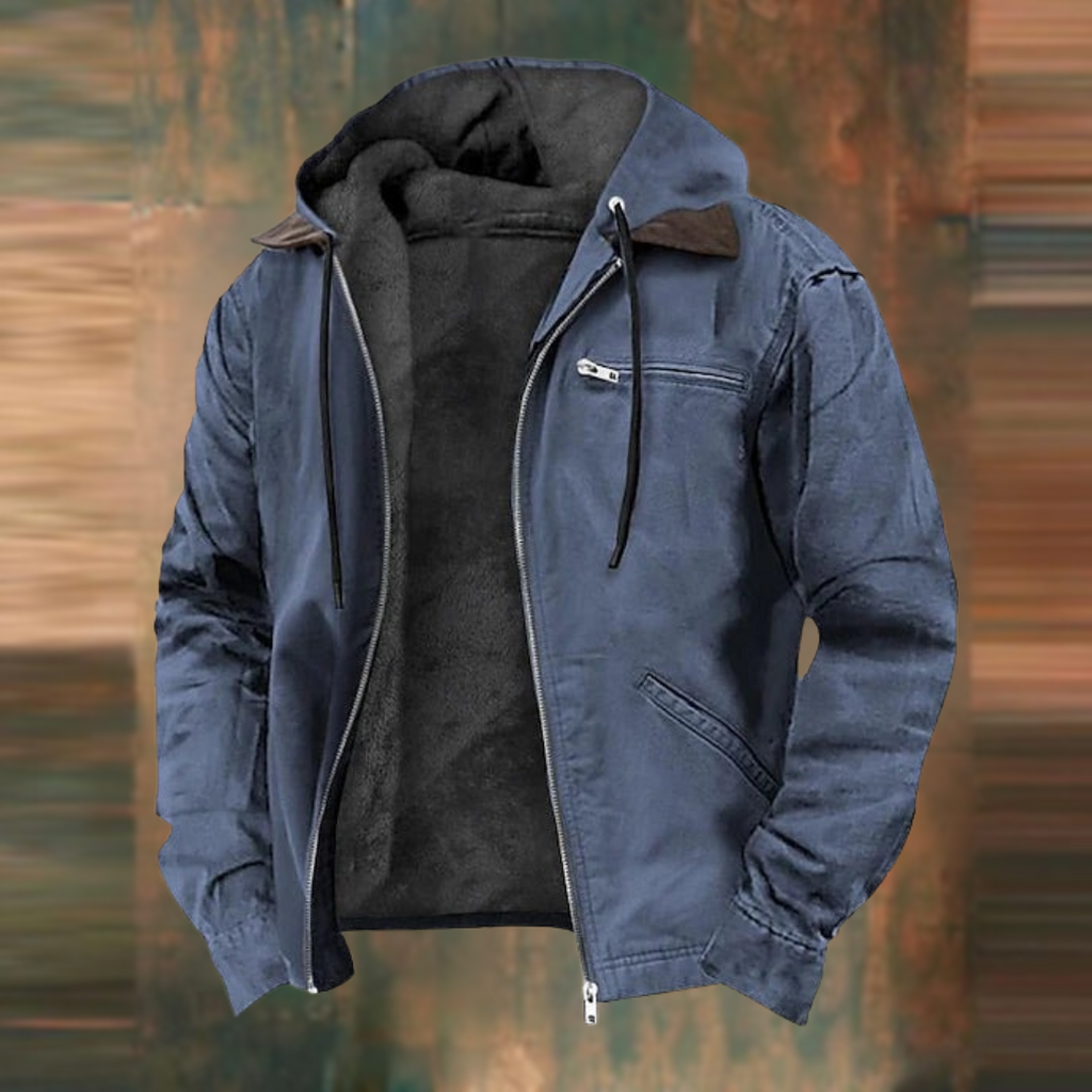 Robusta chaqueta bomber de invierno para hombre con protección contra el viento