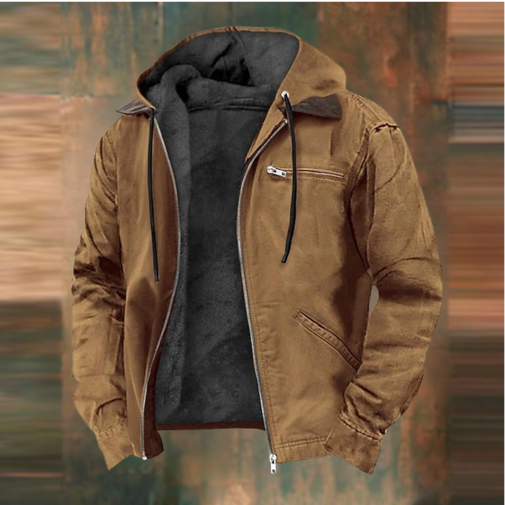 Robusta chaqueta bomber de invierno para hombre con protección contra el viento