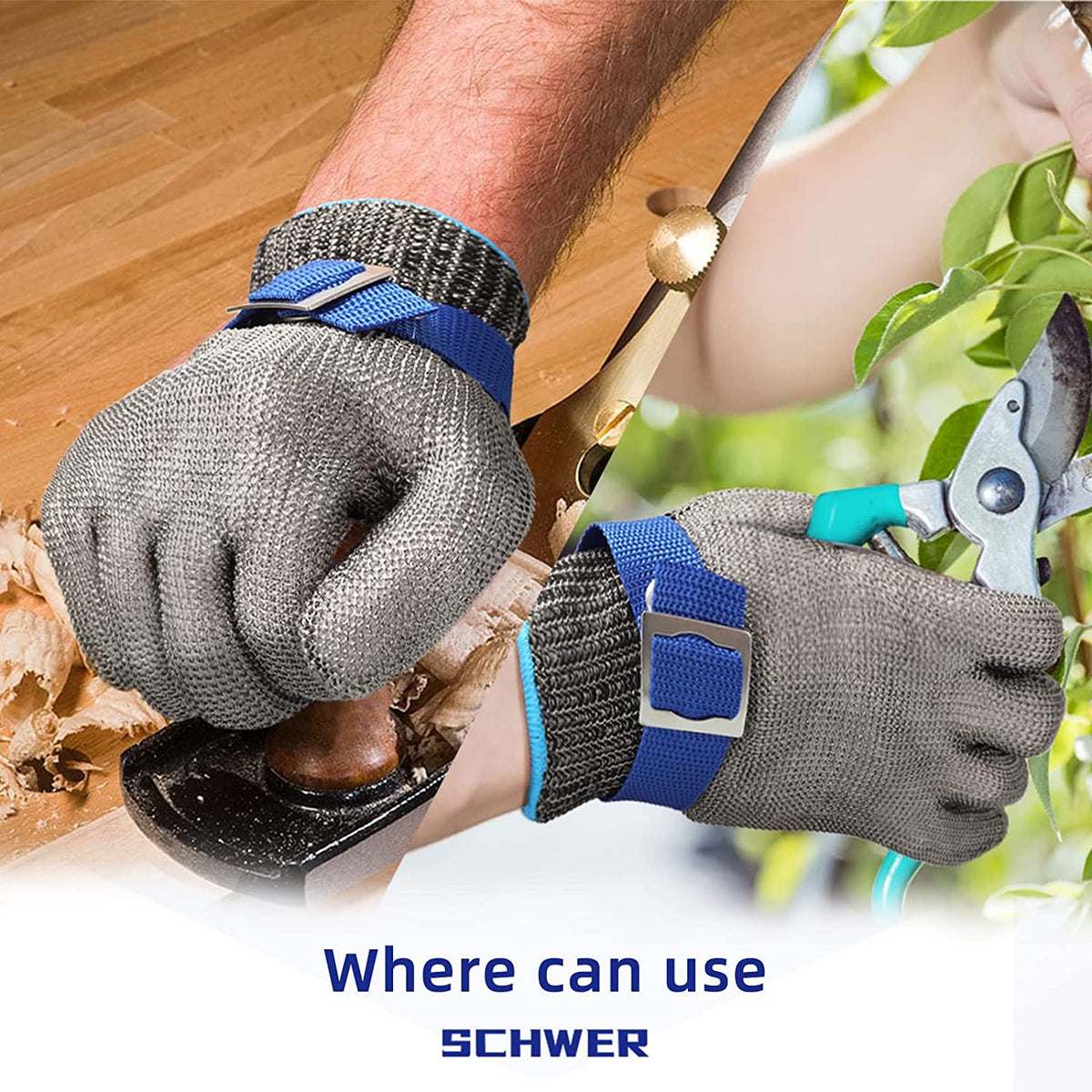 Safehands Metal Glove, Stainless Steel Mesh — Buy 1 Get 1 Free