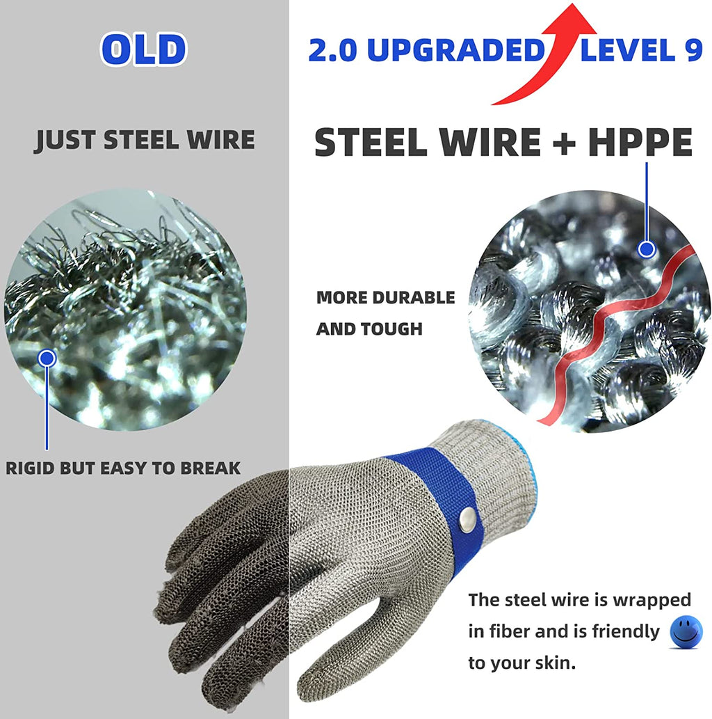 Safehands Metal Glove, Stainless Steel Mesh — Buy 1 Get 1 Free