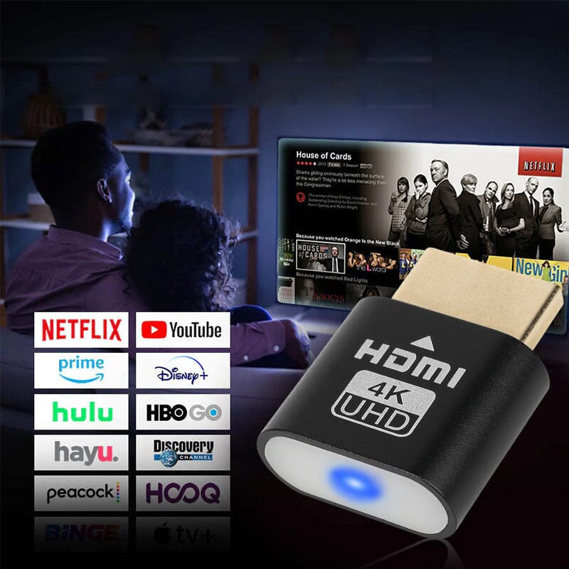 Dispositivo de streaming para TV HDMI 4K con canales gratuitos y sin cuotas mensuales
