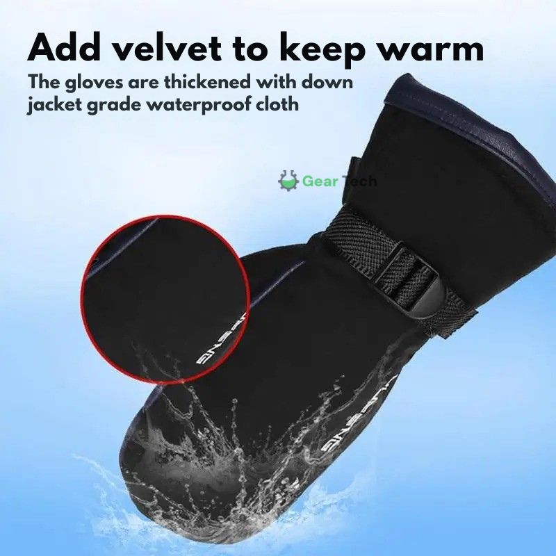 USB Heated Mittens Waterproof Dual-Sided Heating With 3 Heat Levels