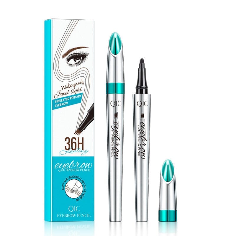 Crayon à sourcils imperméable à 4 pointes pour microblading 3D